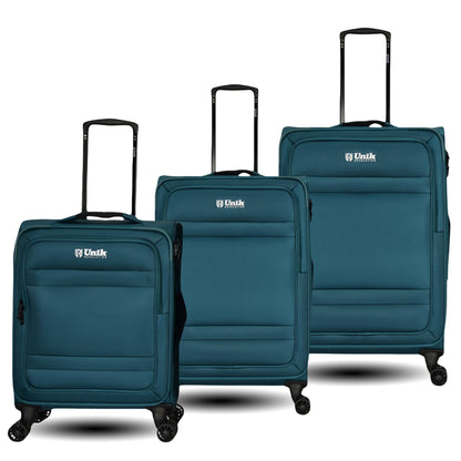 Juego de 3 Maletas Nylon | Set 20", 24", 28" con 4 Ruedas y TSA