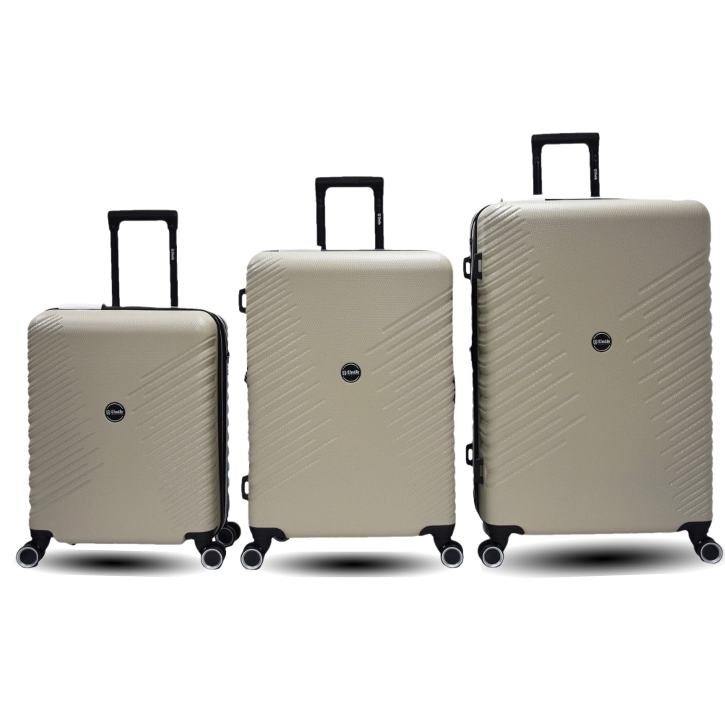 Set de Equipaje 3 Piezas: Maleta Cabina, Mediana y Grande | Rígidas y Ligeras