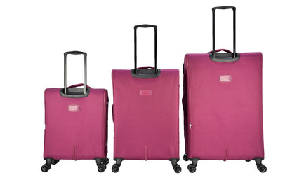 Juego de 3 Maletas Nylon | Set 20", 24", 28" con 4 Ruedas y TSA