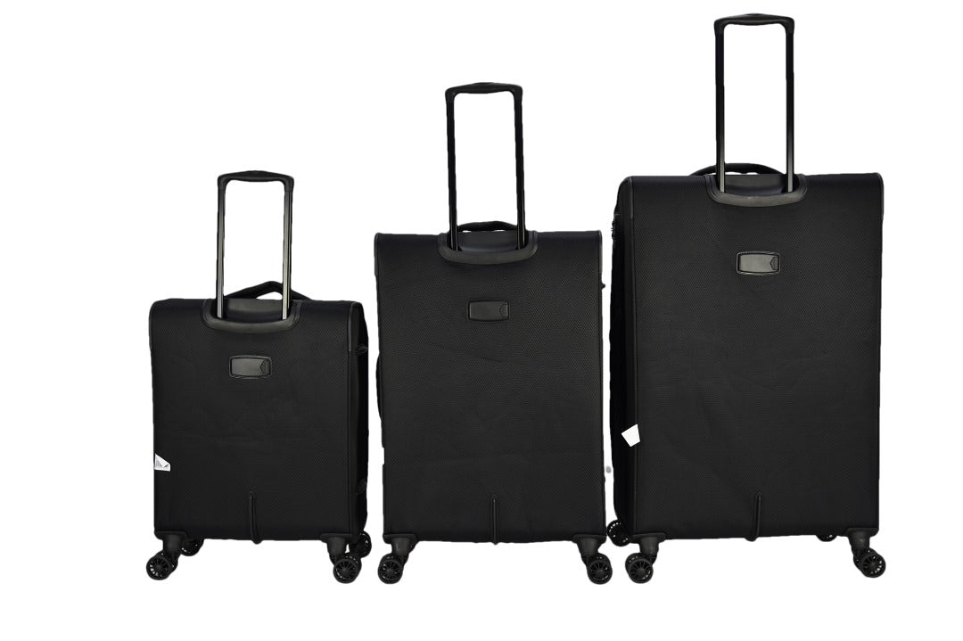 Juego de 3 Maletas Nylon | Set 20", 24", 28" con 4 Ruedas y TSA