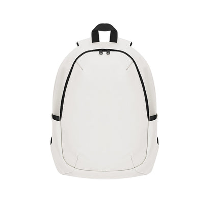 Mochila de viaje blanca Malek. Foto de frente