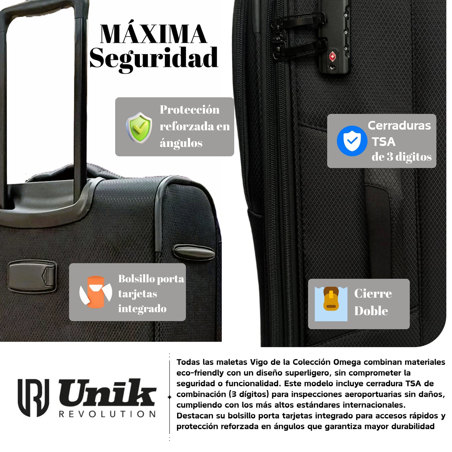 Maleta de Mediana Nylon Extensible 68CM | Cerradura TSA