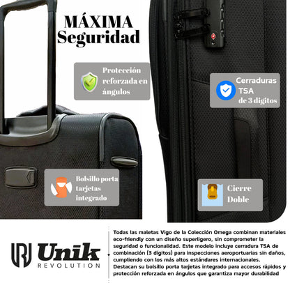 Maleta de Cabina 55x40x20 CM | Equipaje de Mano Ligero con TSA