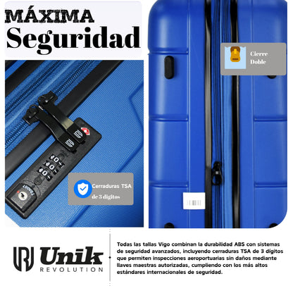 Maleta Mediana Vigo 67cm | Expandible con TSA y Hecha de Material Reciclado