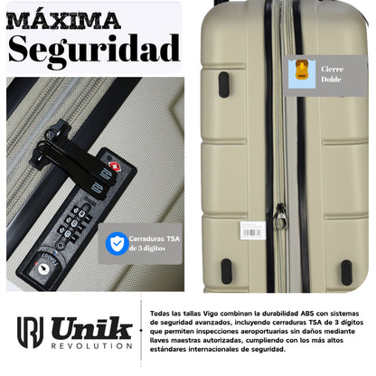 Maleta Mediana Vigo 67cm | Expandible con TSA y Hecha de Material Reciclado