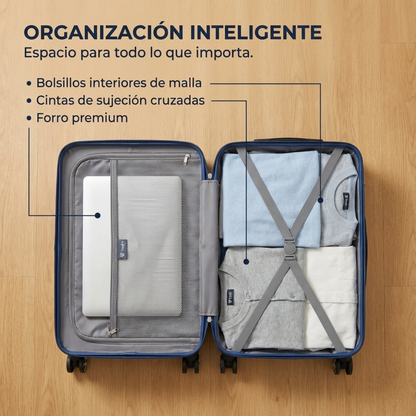 Maleta de Cabina 55x40x20 | Expandible - Rigida y con Ruedas