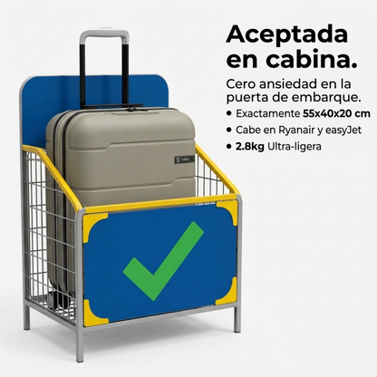 Maleta de Cabina 55x40x20 Expandible Vigo | Rígida 4 Ruedas TSA | 6 Colores