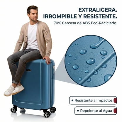 Maleta de Cabina 55x40x20 | Expandible - Rigida y con Ruedas