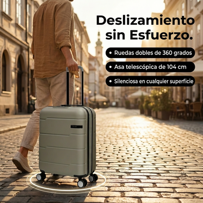 Maleta de Cabina 55x40x20 Expandible Vigo | Rígida 4 Ruedas TSA | 6 Colores